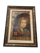 CSABA MARKUS HUNGARIA BORN ARTIST ARTIST PROOF ON CANVAS TITLED MODERN MONA LISA A.P. 20