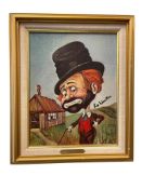 RED SKELTON LIMITED EDITION CANVAS REPRODUCTION TITLED 