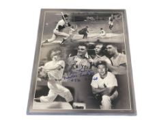 JIM LONBORG AUTOGRPHED COLLAGE PHOTOGRAPH OF MICKEY MANTLE'S LAST HOME RUN #536, 9-2-68