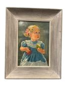 MARGARET WESLEY 1952 ORIGINAL OIL ON BOARD PORTRAIT PAINTING