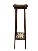 VINTAGE 1970'S ITALIAN MADE TWO-TIER PLANT STAND WITH TERRACOTTA TILES