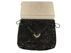 TWO VINTAGE BEADED WOMEN'S FASHION BAGS ONE MADE BY ANDRE CELLINI