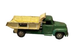1950'S BUDDY L HYDRAULIC HEAVY HAULING DUMPER PRESSED STEEL TOY WITH WORKING HYDRAULIC