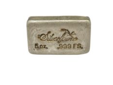 SILVERTOWNE MINT .999 FINE SILVER FIVE TROY OUNCE BAR