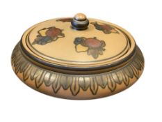 CIRCA 1930'S LAURITZ HJORTH FOR BORNHOLM CERAMICS DANISH ART DECO LIDDED BOWL