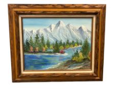 OLAMAE BOWEN ACRYLIC ON CANVAS ORIGINAL PAINTING LANDSCAPE