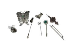 ASSORTED STERLING SILVER JEWELRY INCLUDING SOME VINTAGE