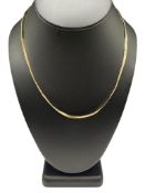 14K YELLOW GOLD HEART MOTIF FASHION NECKLACE