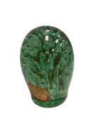 LATE 19TH CENTURY VICTORIAN PERIOD GLASS DUMP ART GLASS PAPERWEIGHT