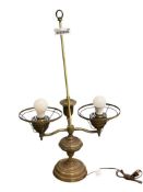 VINTAGE DOUBLE ARM BRASS STUDENTS LAMP