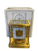 1985 VINTAGE JAEGER-LECOULTRE ATMOS CLOCK MODEL 540 SERIAL NO. 636964 24K FINISH 13 JEWEL
