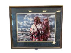 ALFREDO RODRIGUEZ LIMITED EDITION PRINT TITLED WINTER WITHOUT SPOIL WITH ARTIST THUMBPRINT