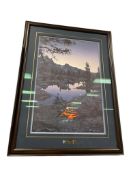 STEPHEN LYMAN AMERICAN WILDLIFE AND LANDSCAPE ARTIST LIMITED EDITION PRINT TITLED EMBERS AT DAWN