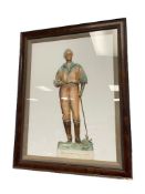 KEN SYPKENS ACRYIC ON CANVAS OF JOHN WILLIAM MACKAY STATUE AT THE UNIVERSITY OF NEVADA RENO