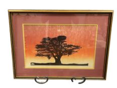 GLEN LIMITED EDITION SUNSET SILHOUETTE PRINT NO. 40/100