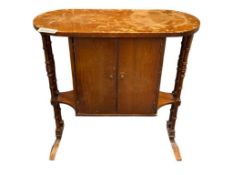 ANTIQUE SMALL SIDE CABINET WITH STORAGE