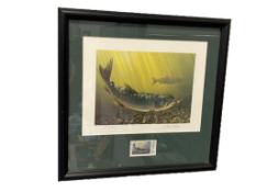 WILLIAM WESTMAN 1992 NEVADA TROUT STAMP PRINT MACKINAW TROUT LIMITED EDITION PRINT