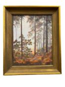 VINTAGE ORIGINAL OIL ON BOARD LANDSCAPE PAINTING