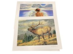 PETER NIXON VENUS ANADYOMENE AND PAT MCMANUS SPETEMBER'S SONG SERIOLITHOGRAPHS