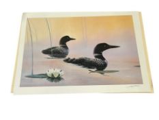 SIGNED LEO STANS RENOWNED WILDLIFE PAINTER AMERICAN HERITAGE COLLECTION OF BIRDS