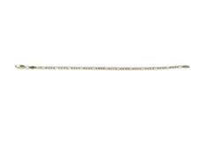 ITALIAN 14K YELLOW GOLD FIGARRO LINK BRACELET
