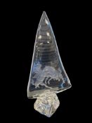 DAUM FELIX HAND MADE CRYSTA ART SCULPTURE OF TWO STALLIONS