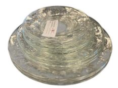 VINTAGE ARCOROC FRANCE GLASS PLATES SET