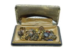 VINTAGE MEN'S JEWELRY PINS AND MORE INCLUDING GOLD FILLED DESIGNS, SERVICE PINS, AND MORE