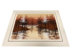 JAMES HAGEN LIMITED EDITION PRINT TITLED DELTA NO. 60/375, SIGNED LOWER RIGHT