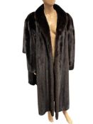 JOSEPH J STEFANI FURS SAN MATEO, CALIFORNIA FULL LENGTH LADIES / WOMEN'S MINK COAT