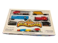 BACHMAN DIESEL HUSTLER HO SCALE ELECTRIC TRAIN SET WITH 3' X 3' TRACK CIRCLE