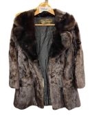 CURTIS STEWART FINE FURS SAN FRANCISCO, CA MINK FUR LADIES COAT