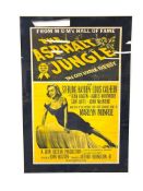 1954 THE ASPHALT JUNGLE ORIGINAL ADVERTISING MOVIE POSTER STARRING STERLING HAYDEN AND LOUIS CALH...