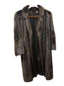 LADIES FULL LENGTH MINK FUR COAT MADE IN GREECE