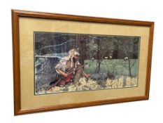 CRAIG TENNANT LIMITED EDITION NATIVE AMERICA PRINT TITLED THE ELK HUNTERS NO. 415/1500
