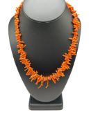 VINTAGE BRANCH CORAL GRADUATED NECKLACE