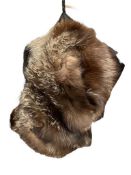 VINTAGE SILVER FOX FUR LADIES HAND WARMERS