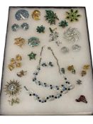 BEJEWELD WOMEN'S FASHION JEWELRY BROOCHES, EARRINGS, NECKLACE, BRACELET, RING