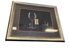 MICHAEL GODARD ANIMATED GRAPE ART TITELD CATCH THE CORK NAPA VALELY WINE PRINT
