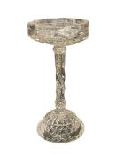 AMERICAN BRILLIANT PERIOD CUT GLASS DOUBLE-SIDED CANDLESTICK HOLDER
