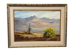 ZORAIDA TWITTY TEXAS, ARIZONA ARTIT ORIGIANL OIL ON CANVAS DESERT LANDSCAPE PAINTING ON CANVAS