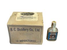 1928 COON HOLLOW 2 OZ. BOURBON WHISKEY PROHIBITION PERIOD BOTTLES FULL CASE OF 12