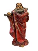 CHINESE SHIWAN POTTERY ZHONG KUI MUD MEN STATUE CHINESE MYTHOLOGY TAOIST DIETY DEMON QUELLER