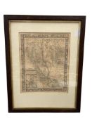 1860 COUNTY MAP OF CALIFORNIA / SETTLEMENTS IN THE GREAT SALT LAKE COUNTY UTAH BY AUGUSTUS MITCHELL