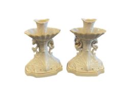 LENOX MILLENIUM LIMITED EDITION IVORUY AND GOLD CANDLESTICK HOLDERS