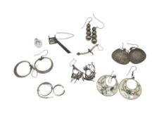 VINTAGE SILVER TONE AND STERLING SILVER JEWELRY
