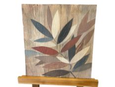 ROBERT COLE CAPLES NEVADA ARTIST SIGNED ORIGINAL LEAF PAINTING ON BOARD