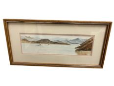 CHARLOTTE BAKLONOFF TEXAS BORN ARTIST ORIGINAL WATERCOLOR ON PAPER LANDSCAPE PAINTING