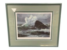CAROL THOMPSON NORTHWEST ARTIST LIMITED EDITION PRINT TITLED POUNDING WAVE NO. 1648/2000
