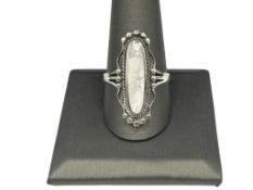 STERLING SILVER WHITE BUFFALO RING